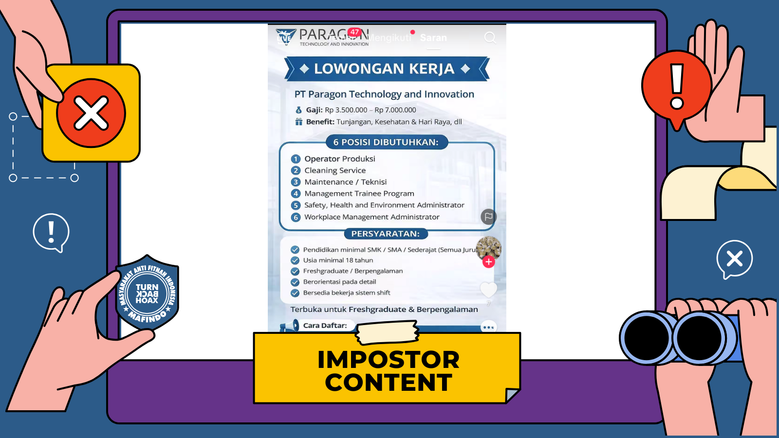 penipuan lowongan kerja