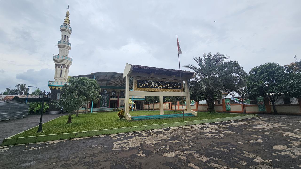 Masjid Ibadurrahman di Sawangan, Depok, lokasi keluhan pengeras suara saat sahur.