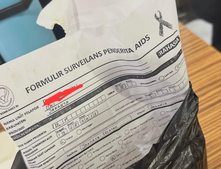 Formulir Medis Pasien AIDS Viral Jadi Bungkus Gorengan di Jakarta