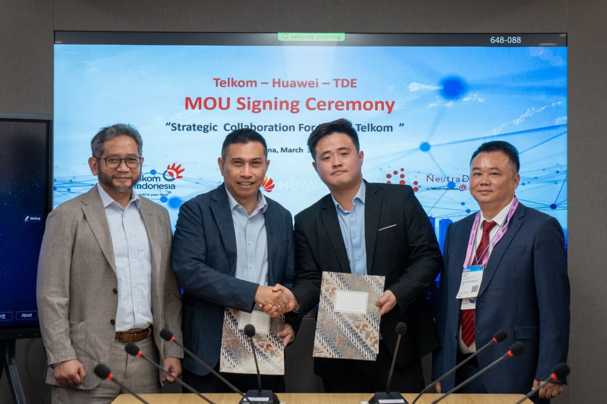 TelkomGroup-Huawei Kolaborasi Strategis AI dan Cloud di MWC 2026