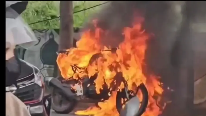 Motor Sport Terbakar di Terminal Bunder Gresik, Penyebab Terungkap