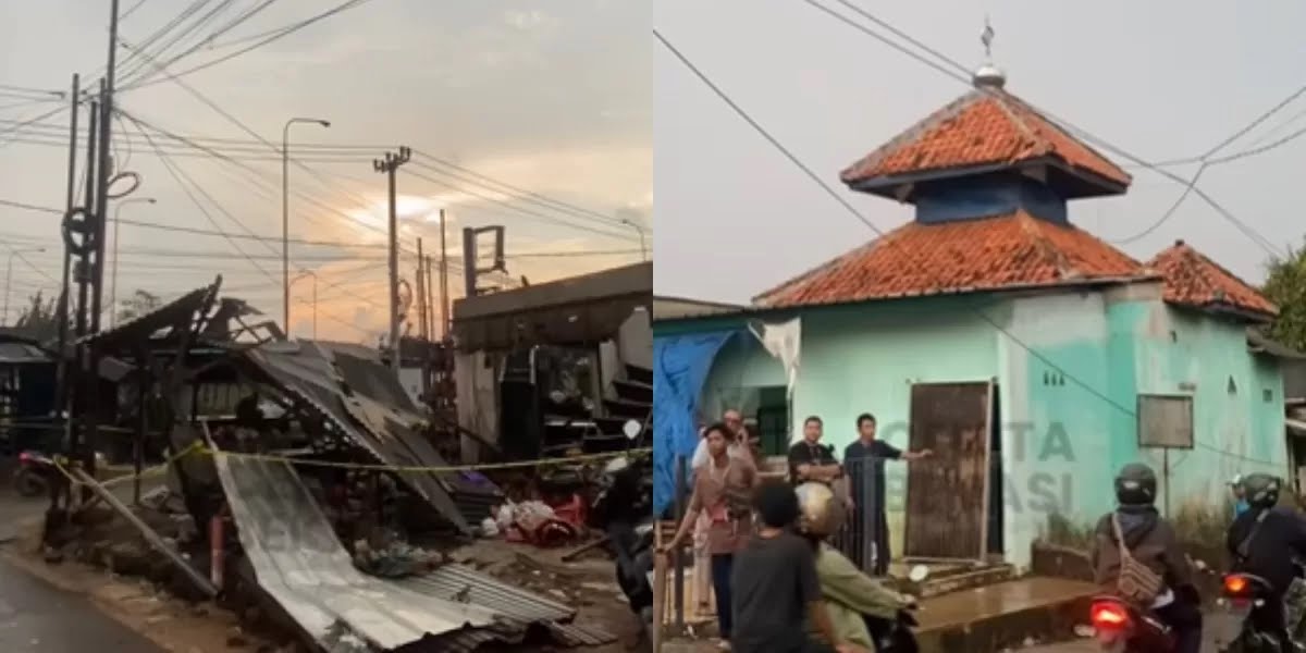 Mushola Tetap Kokoh Usai Kebakaran SPBE Cimuning Bekasi, 17 Korban Terdata