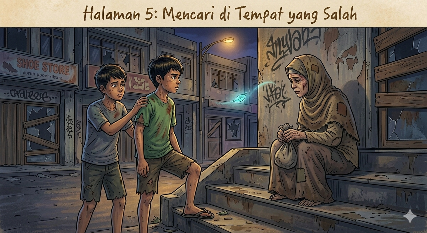 Halaman 5: Mencari di Tempat yang Salah