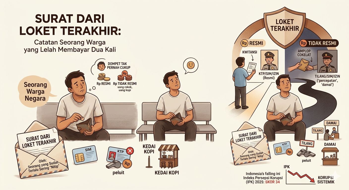 SURAT DARI LOKET TERAKHIR: Catatan Seorang Warga yang Lelah Membayar Dua Kali