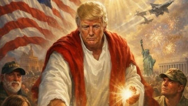 Trump Hapus Unggahan Mirip Yesus di Truth Social, Bantah Tudingan Penistaan