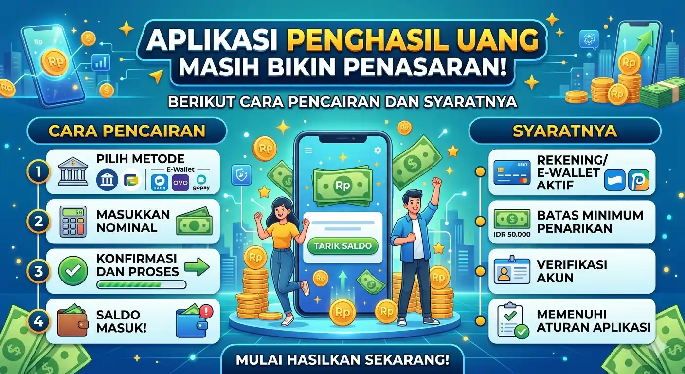 Aplikasi Penghasil Uang: Cara Pencairan dan Syarat yang Perlu Diwaspadai
