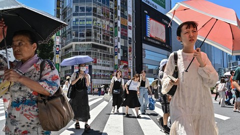 Jepang Tetapkan 'Kokushobi' untuk Hari Panas Ekstrem 40°C