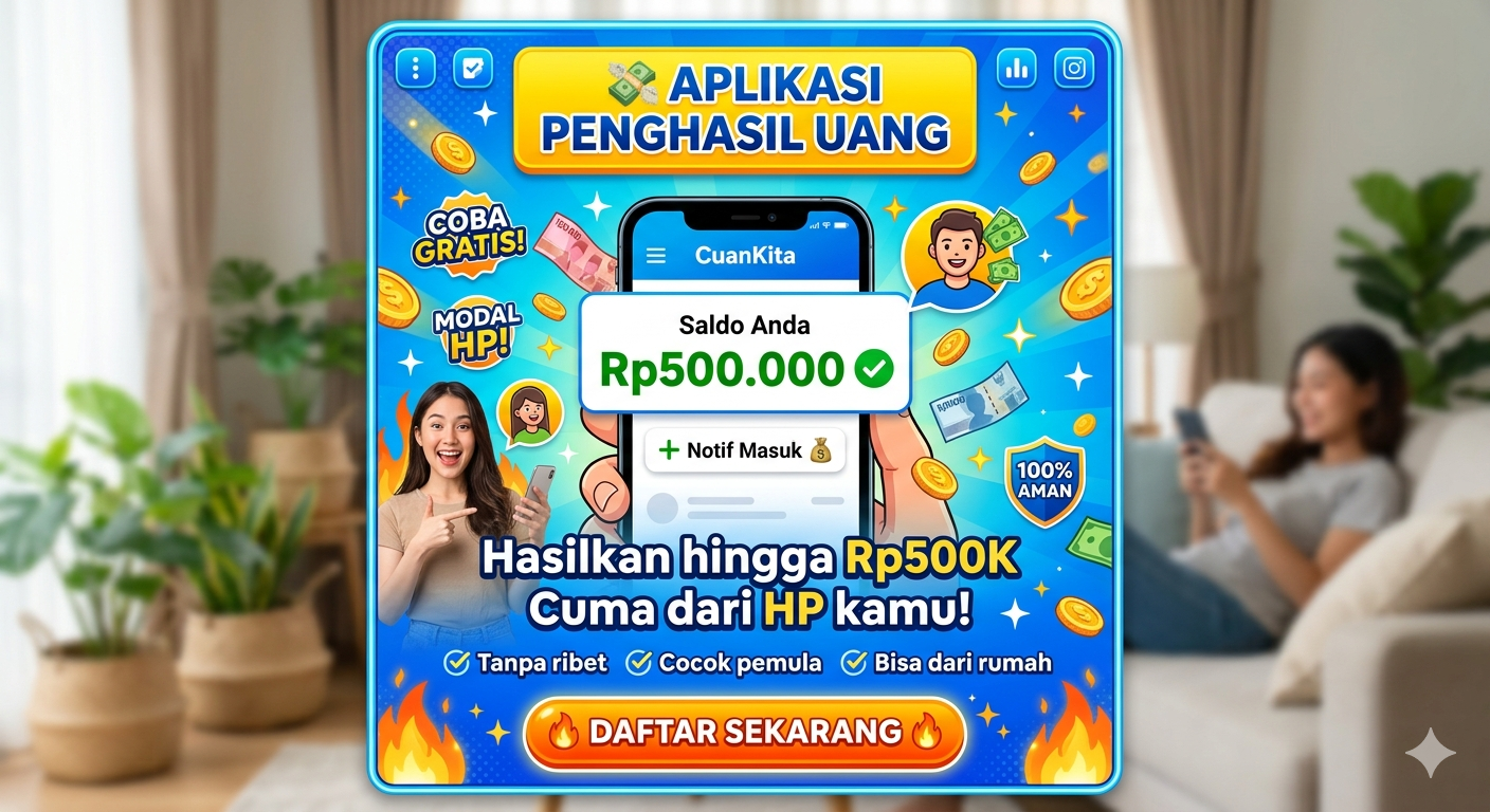 Aplikasi Penghasil Uang Klaim Bisa Hasilkan Rp500 Ribu Per Hari
