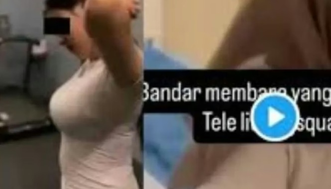 Ilustrasi video panas Bandar Bergetar viral di media sosial