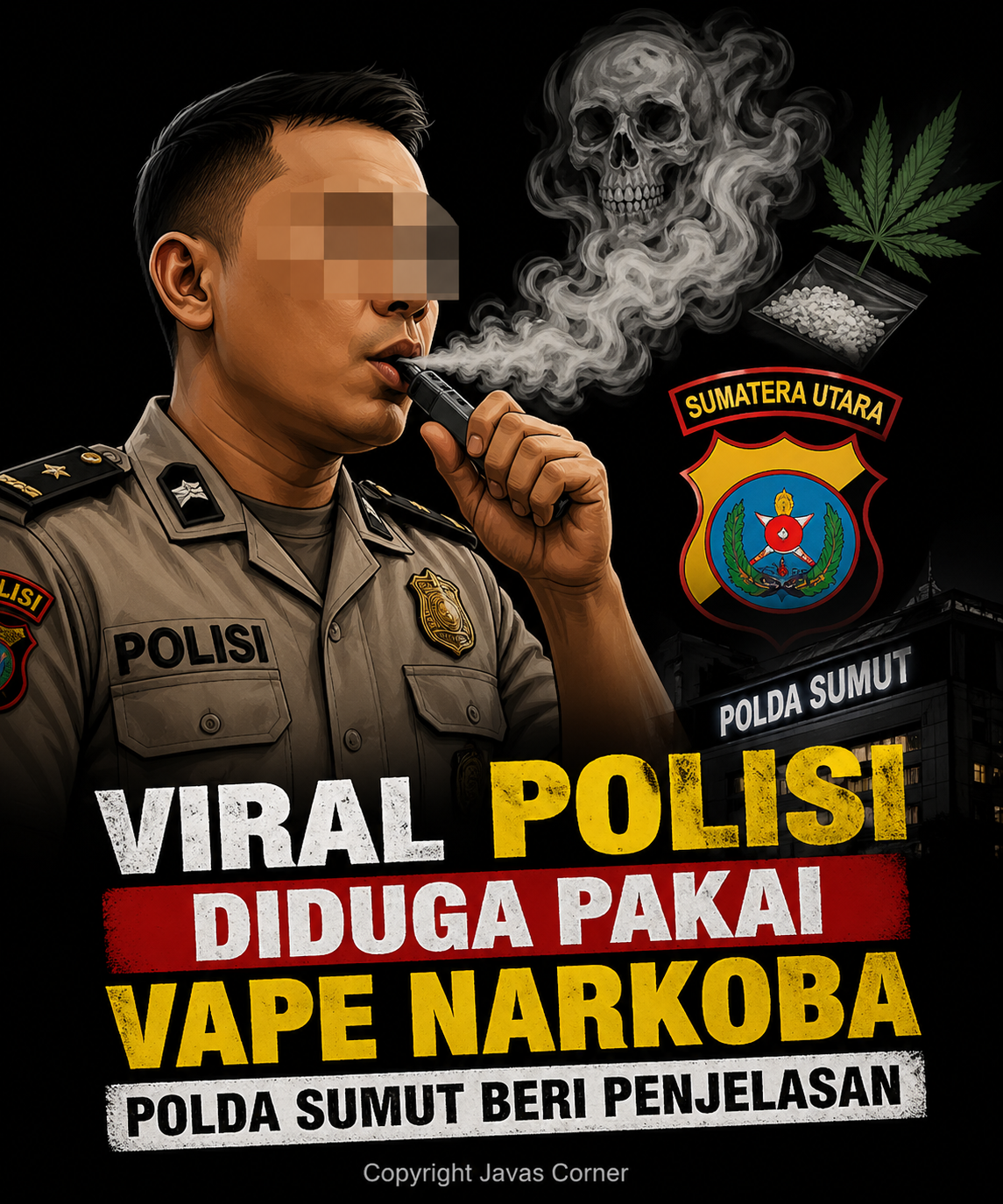 Polisi Diduga Vape Narkoba, Klarifikasi Resmi Polda Sumut