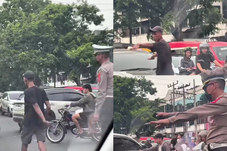 Viral Polisi dan Pak Ogah Berdampingan Atur Lalu Lintas, Netizen Kritik Kinerja