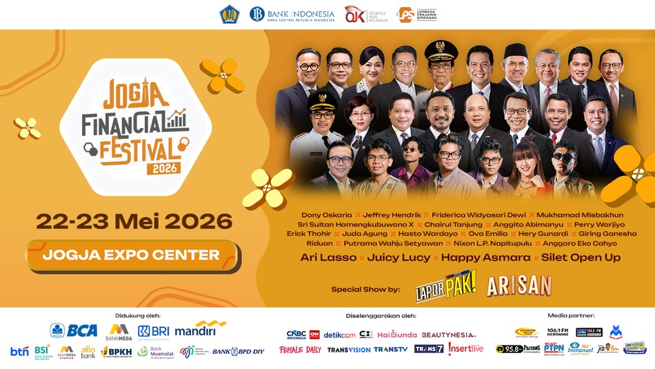 Jogja Financial Festival 2026 Sajikan Edukasi Keuangan dan Hiburan Gratis