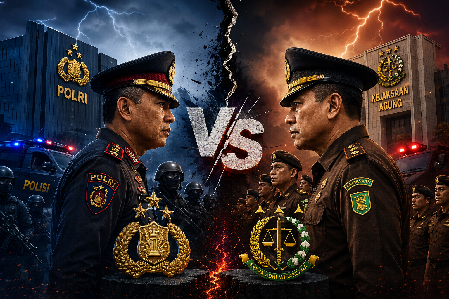 Polri vs Kejagung Memuncak: Eks Jampidsus Tersangka, Isu Saling Sandera Mewarnai