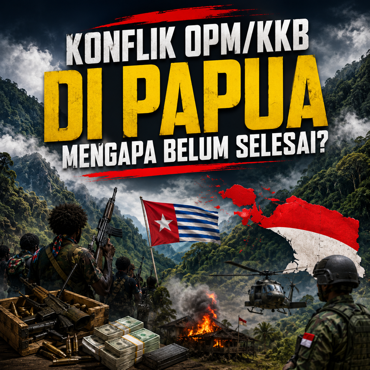 Konflik Papua: Akar Sejarah, Medan Ekstrem, dan Dilema HAM yang Tak Kunjung Usai