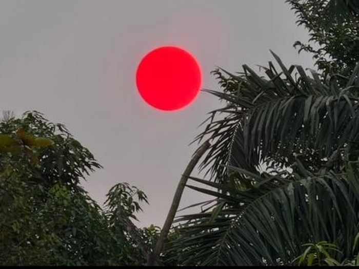 Fenomena Matahari Merah Pekat Gegerkan Palangka Raya, Ini Penjelasan BMKG