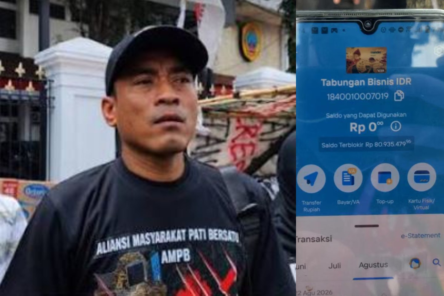 Rekening Koordinator AMPB Berisi Rp80,9 Juta Diblokir, Dana Donasi Demo Tertahan