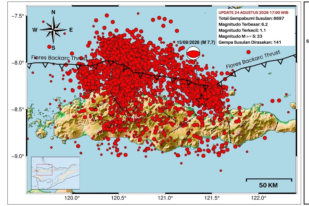 Gempa NTT: Korban Meninggal Tembus 100 Jiwa, Ribuan Gempa Susulan Masih Guncang