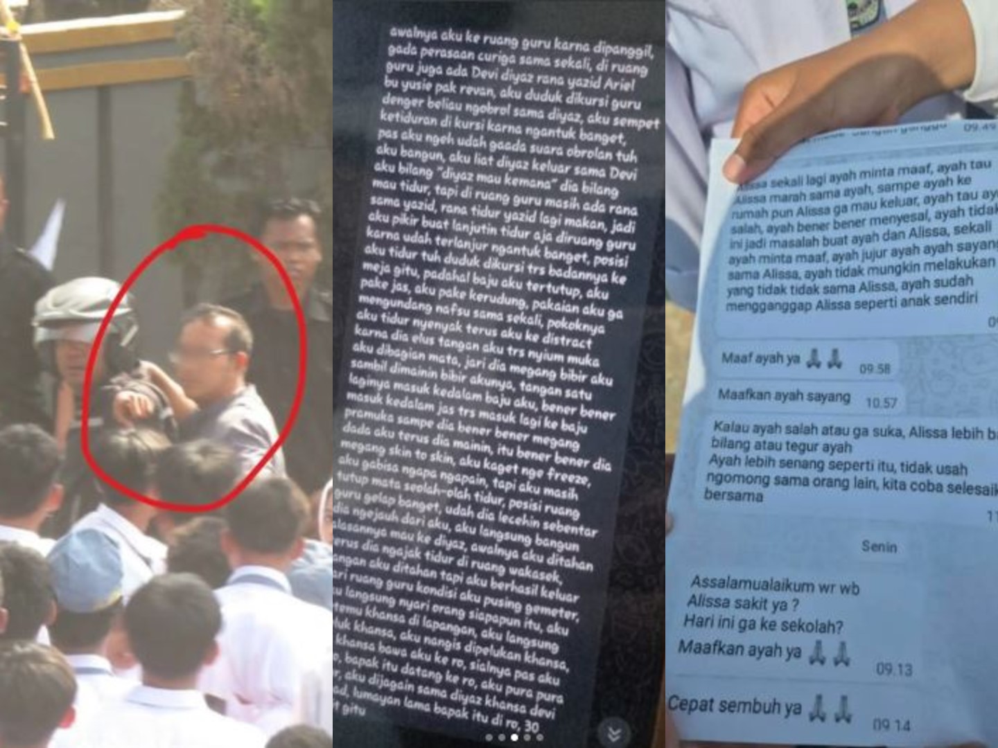Heboh! Ratusan Siswa SMAN 1 Pamanukan Kepung Guru Wakasek, Chat Mesum "Maafkan Ayah Sayang" Bikin Publik Bergidik