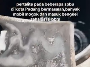 Viral Pertalite Bercampur Cairan Mirip Semen di Sumbar, Sejumlah Kendaraan Mogok
