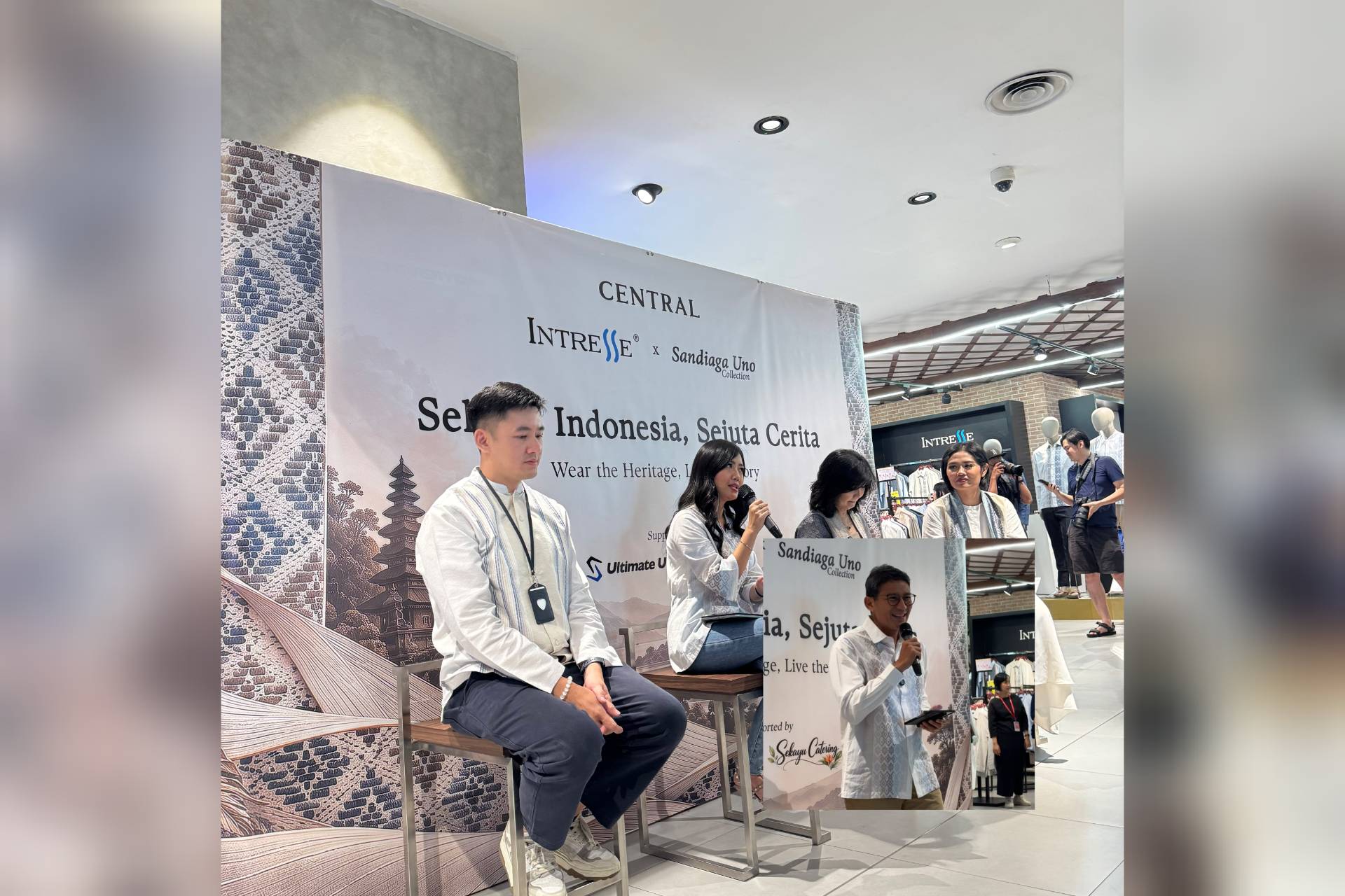 INTRESSE x Sandiaga Uno Luncurkan Koleksi "Sehelai Indonesia, Sejuta Cerita", Angkat Budaya Nusantara